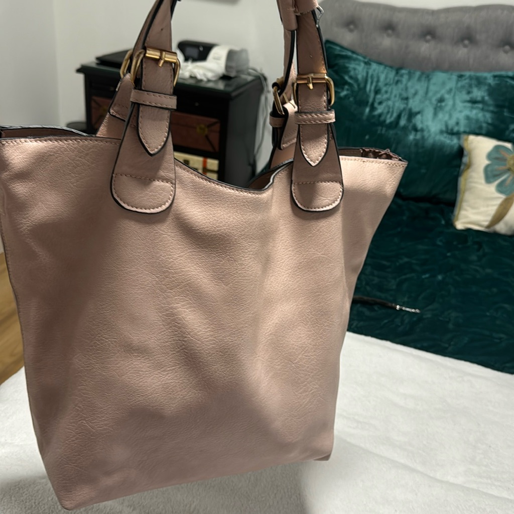 Vegan Blush Colored Bag